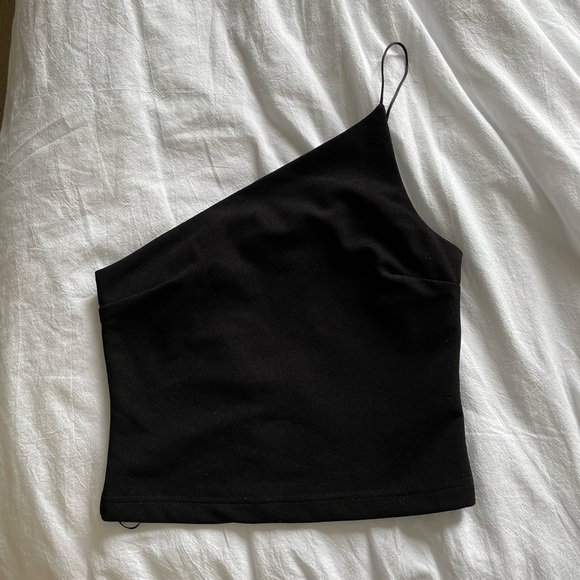 Princess Polly Zoha One Shoulder Top in Black - Picture 4 of 6